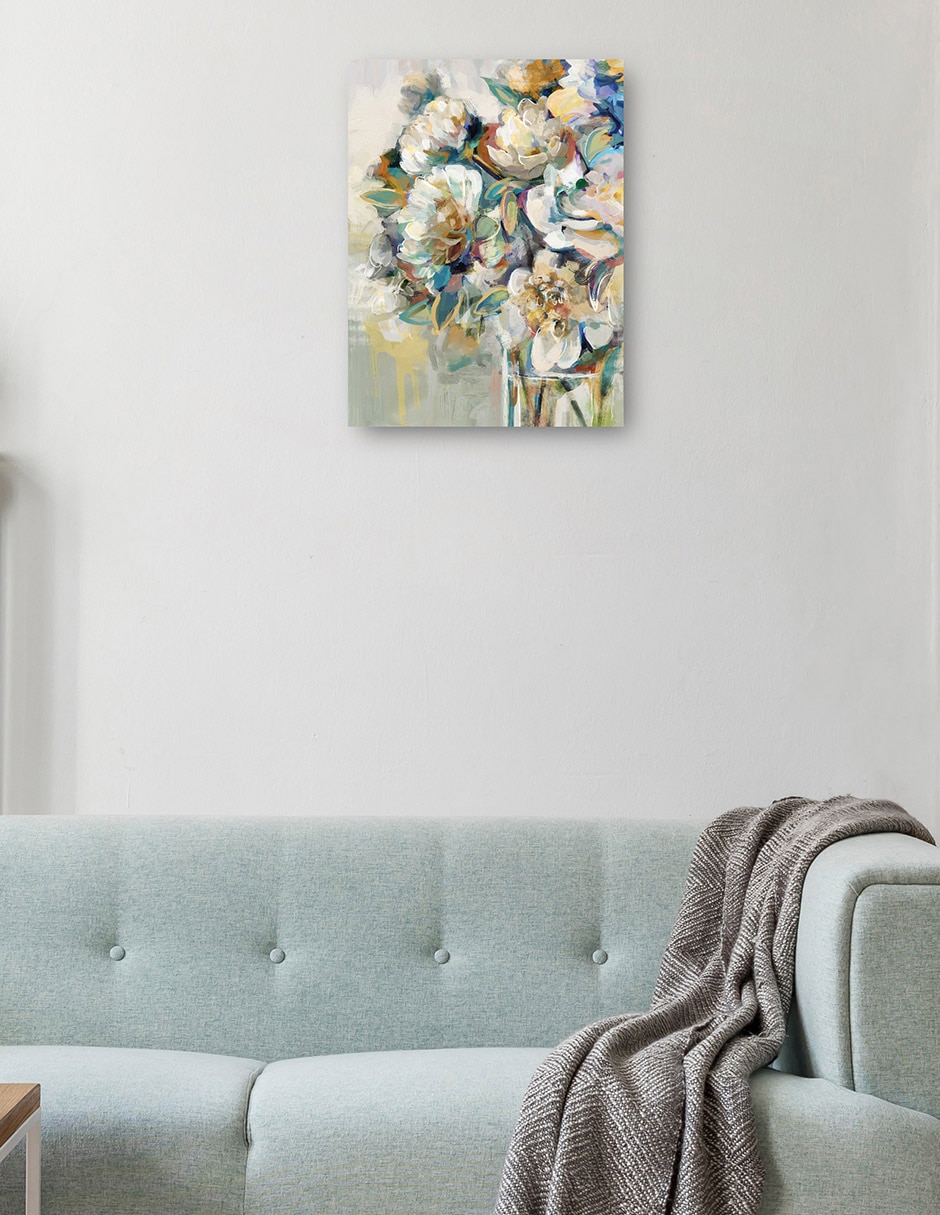 Cuadro decorativo Reunión de peonía técnica mixta Floreros 2