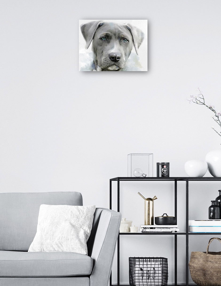 Cuadro decorativo Sabuesos de galería II técnica mixta Animales Domésticos 2