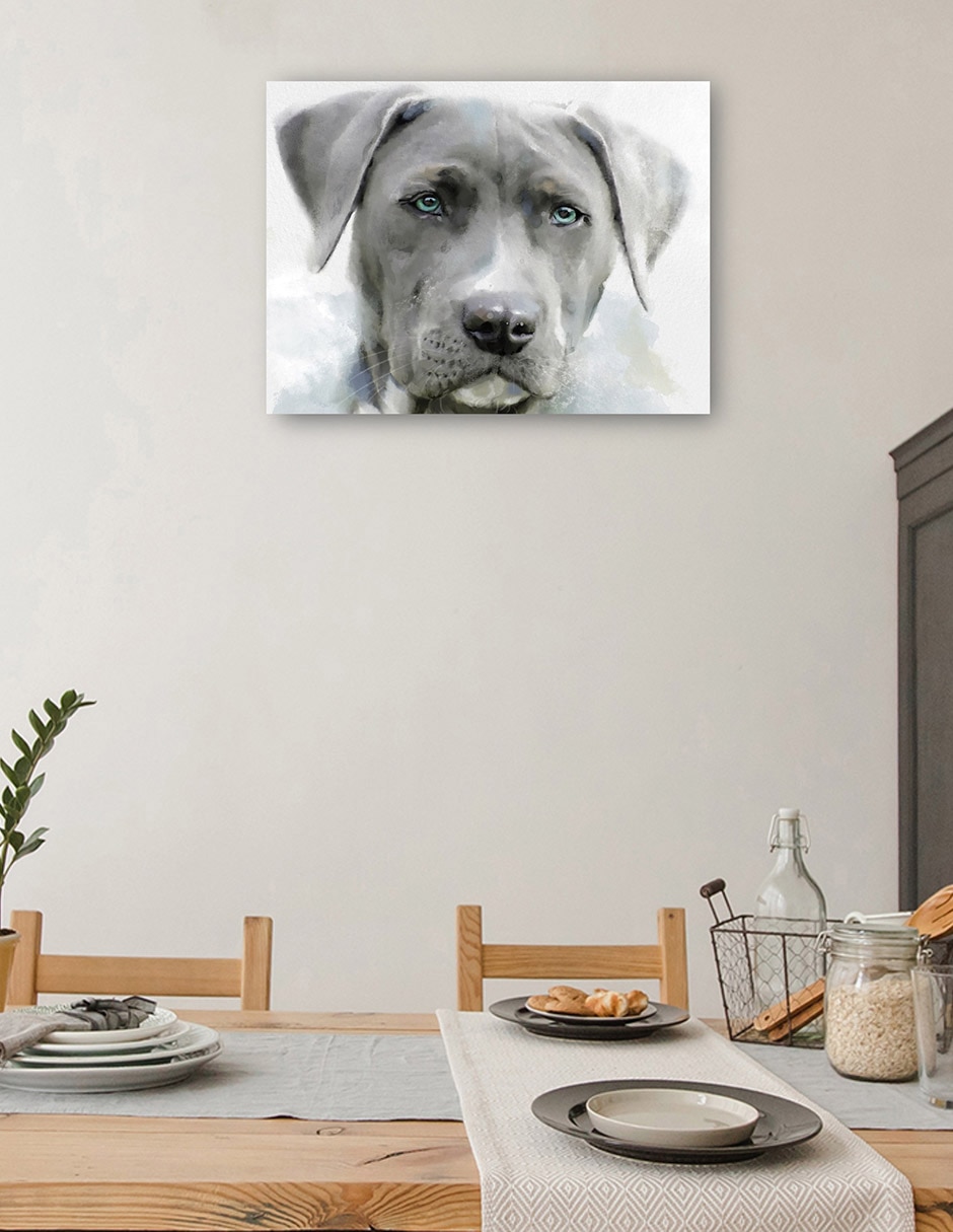 Cuadro decorativo Sabuesos de galería II técnica mixta Animales Domésticos 4
