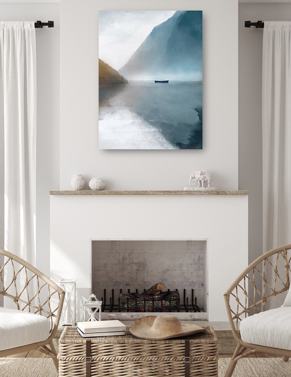 Cuadro decorativo técnica mixta Lagos 4