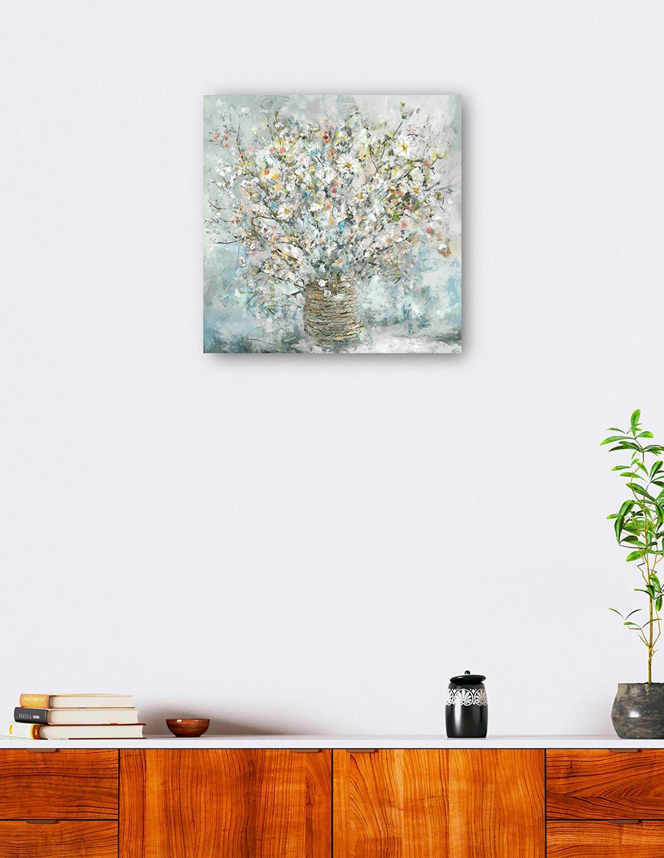 Cuadro decorativo Reunión de País II técnica mixta Floreros 6