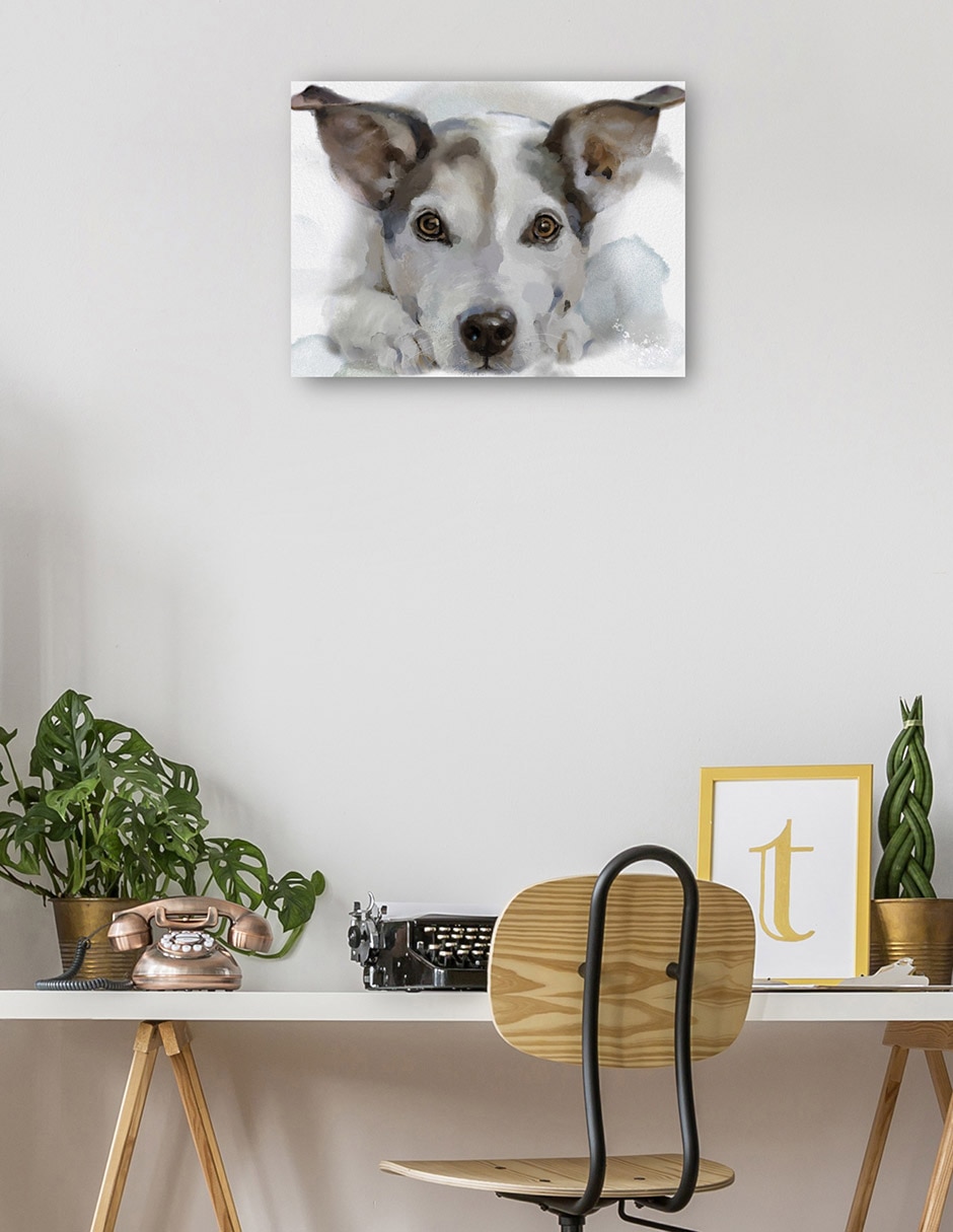 Cuadro decorativo Sabuesos de galería I técnica mixta Animales Domésticos 3