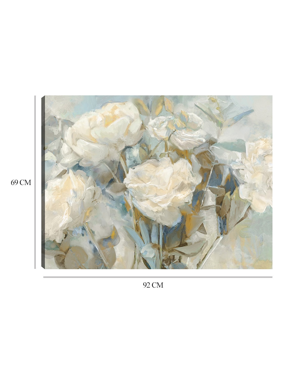 Cuadro decorativo Sabrina técnica mixta Arreglo Floral 2