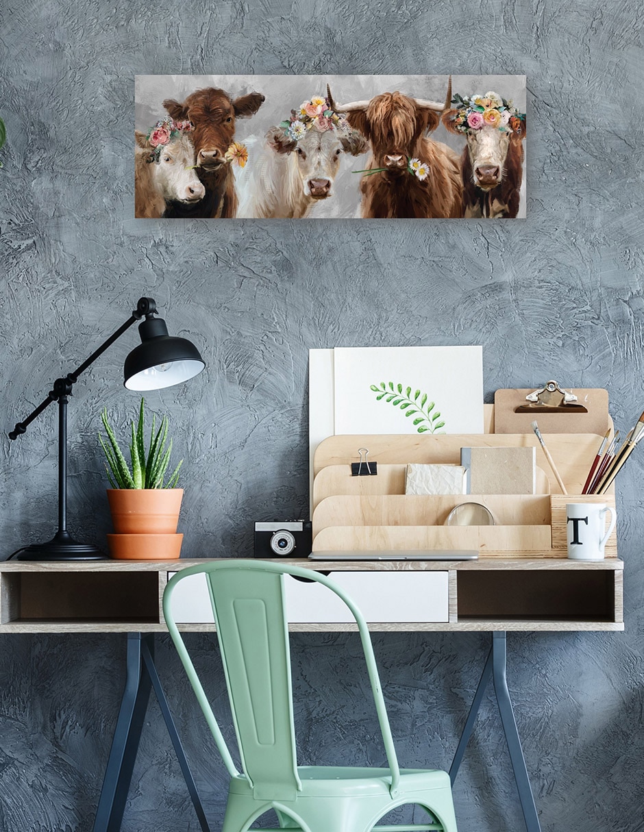 Cuadro decorativo Revisión de Moo técnica mixta Animales Domésticos 3
