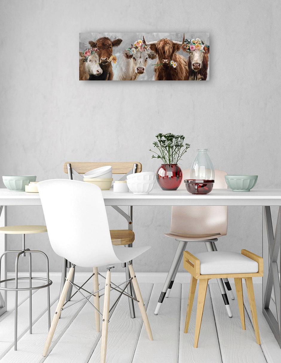 Cuadro decorativo Revisión de Moo técnica mixta Animales Domésticos 4