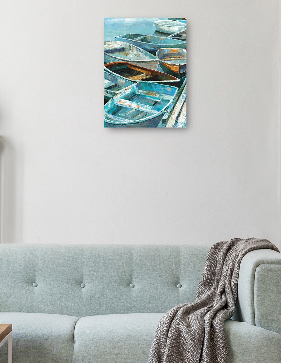 Cuadro decorativo Remo I técnica mixta Muelles 2