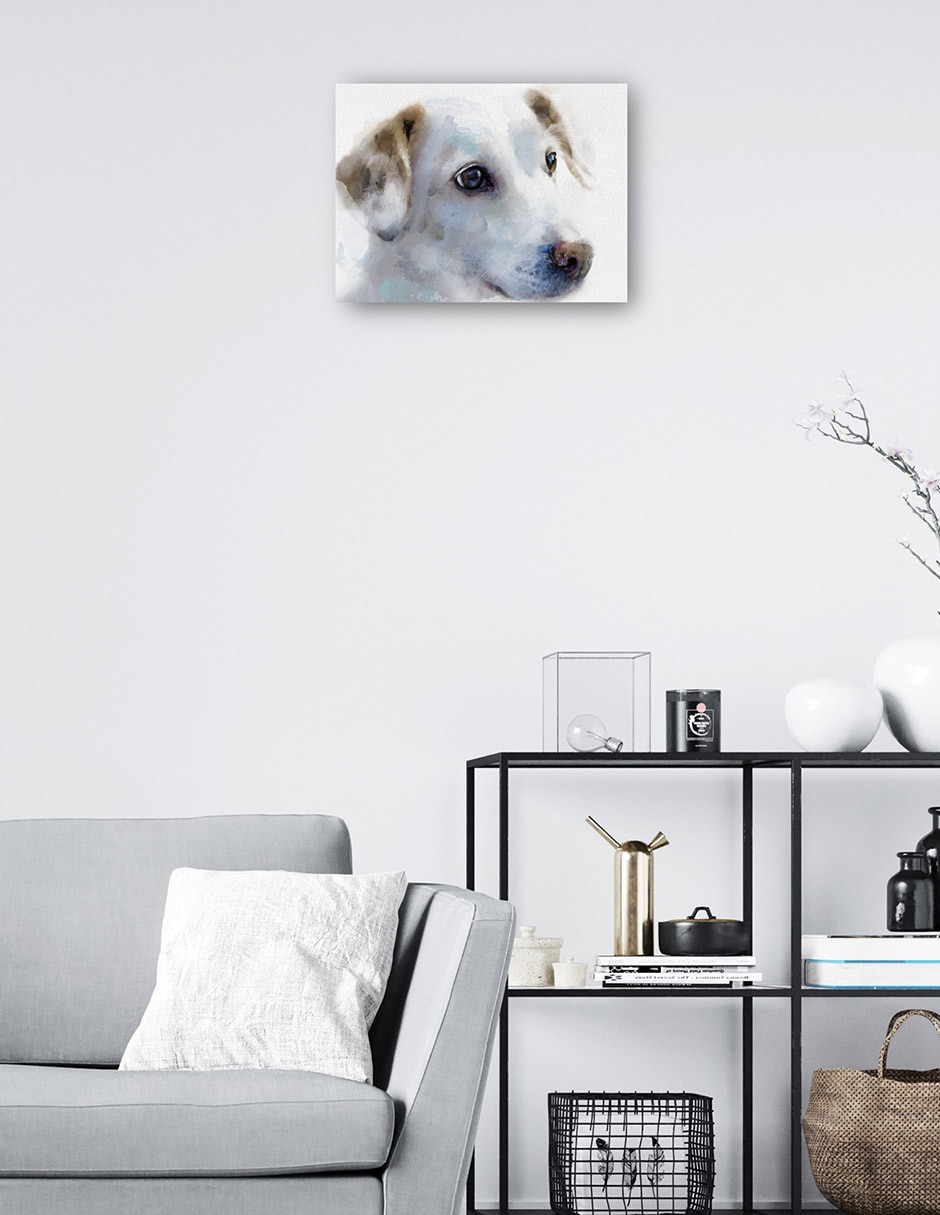 Cuadro decorativo Sabuesos de galería III técnica mixta Animales Domésticos 2