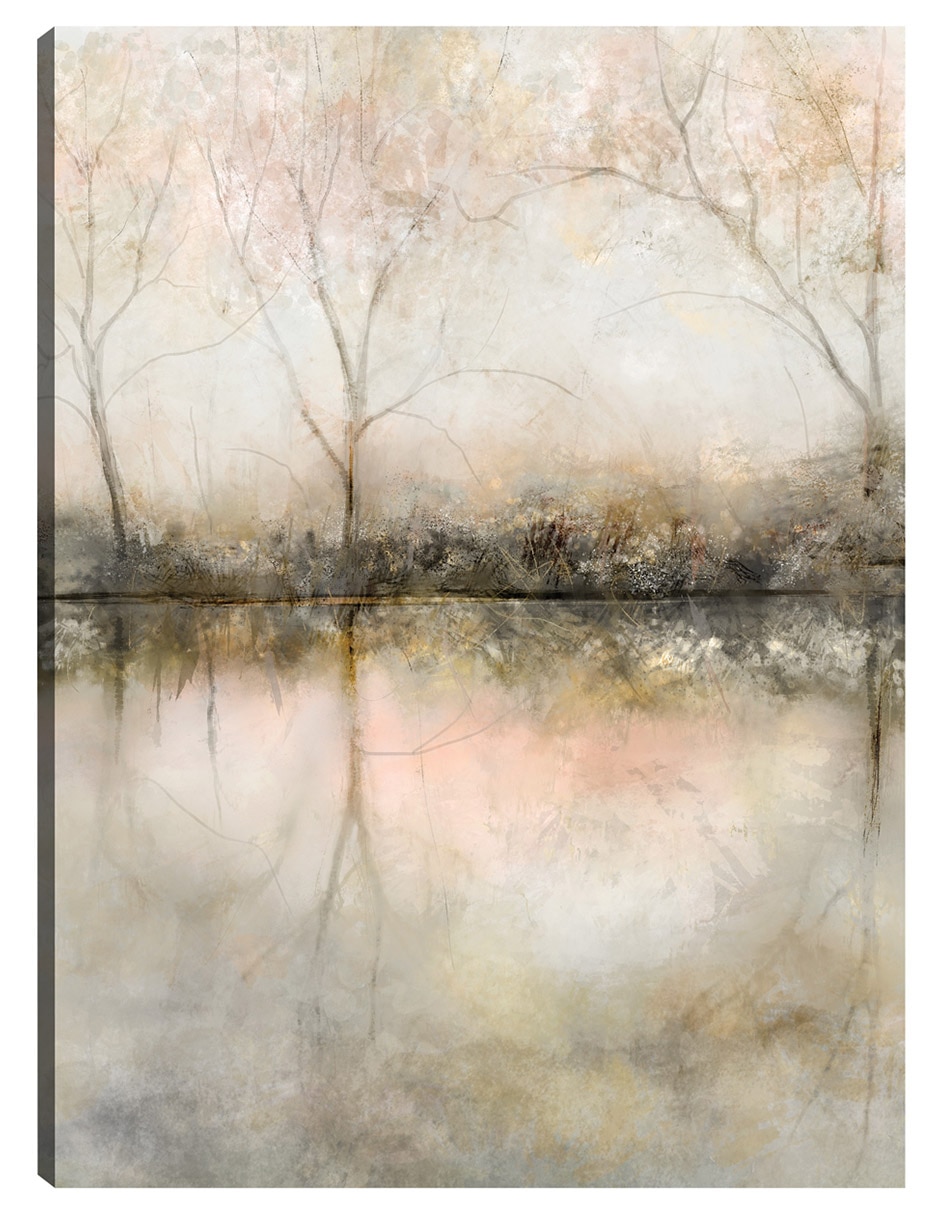 Cuadro decorativo Reflexión del amanecer técnica mixta Inspiración Cuadro decorativo Reflexión del amanecer técnica mixta Inspiración
