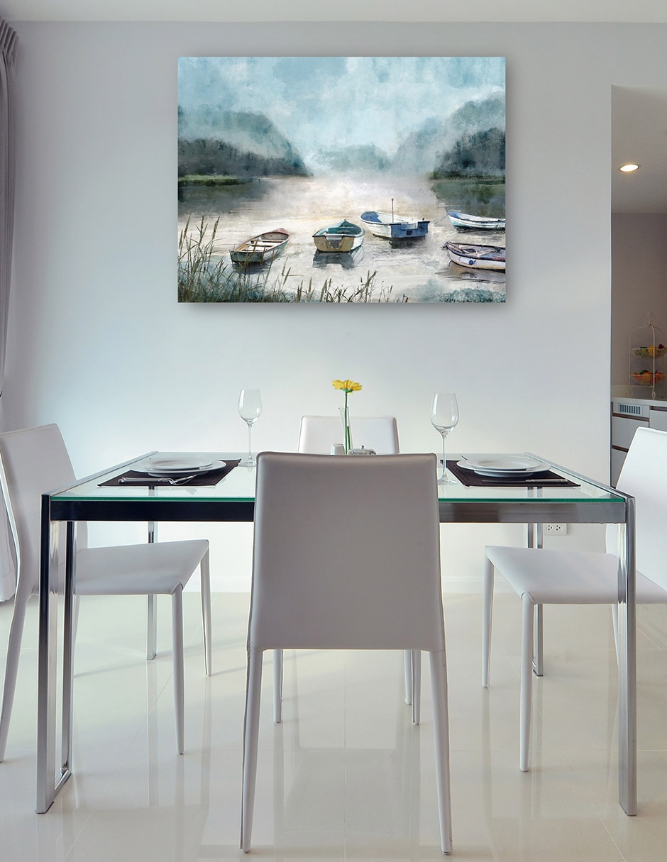 Cuadro decorativo Reunión del lago técnica mixta Lagos 6
