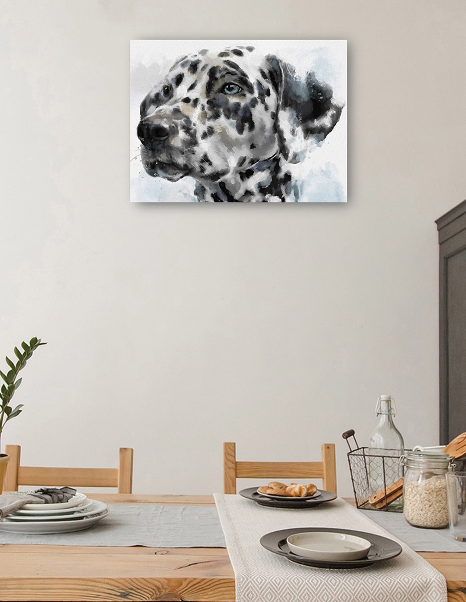Cuadro decorativo Sabuesos de galería IV técnica mixta Animales Domésticos 4