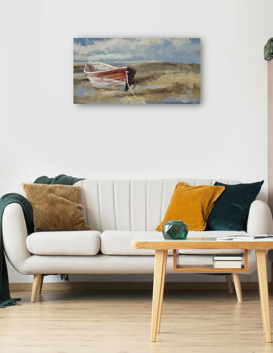 Cuadro decorativo Resistido técnica mixta Lagos 5