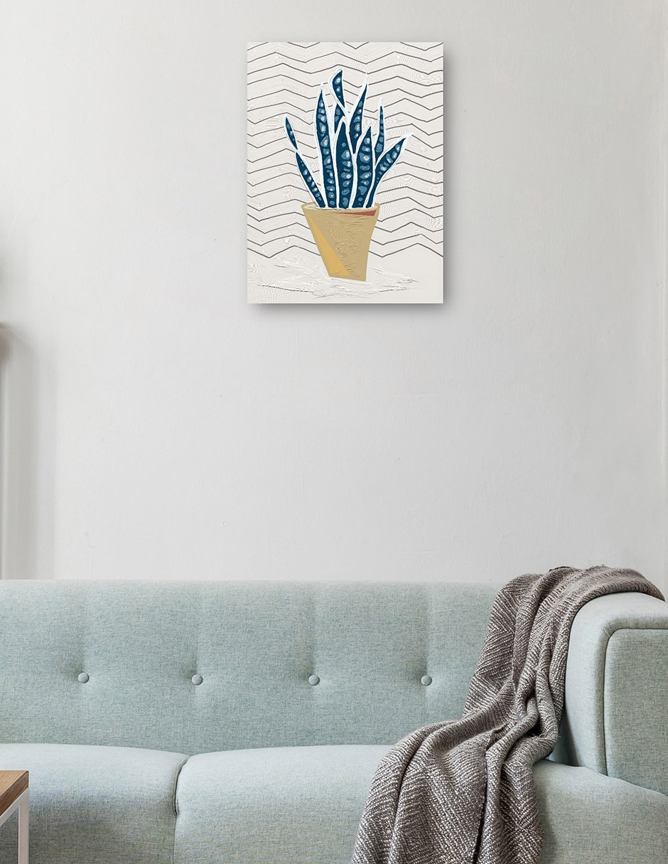 Cuadro decorativo Simple I técnica mixta Macetas 2