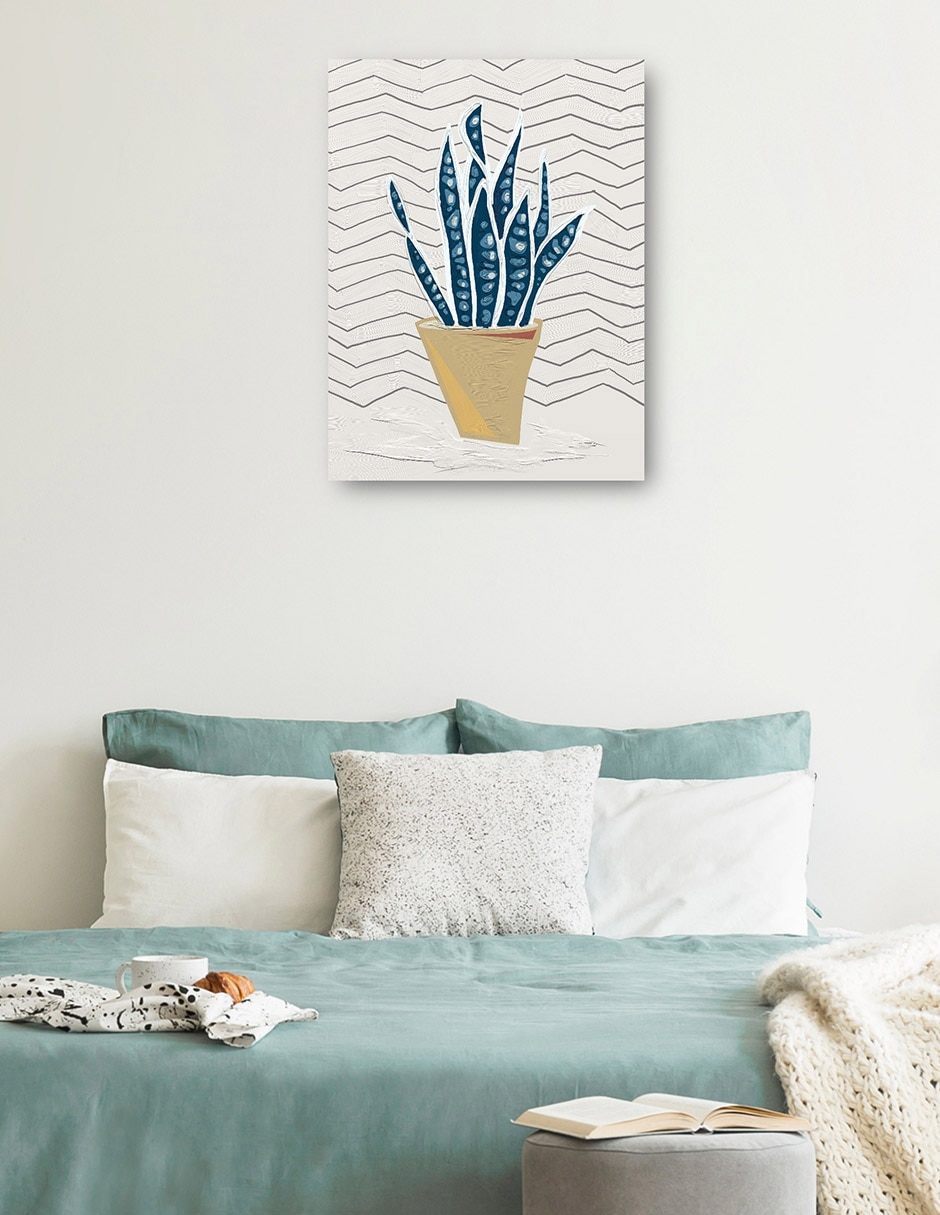 Cuadro decorativo Simple I técnica mixta Macetas 3