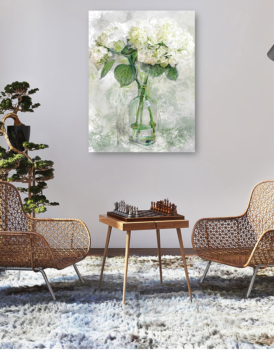 Cuadro decorativo Sencillez técnica mixta Floreros 5
