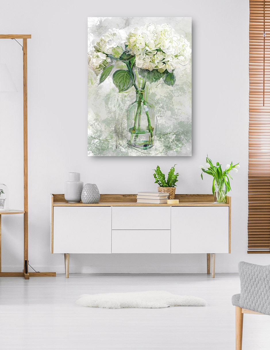 Cuadro decorativo Sencillez técnica mixta Floreros 6