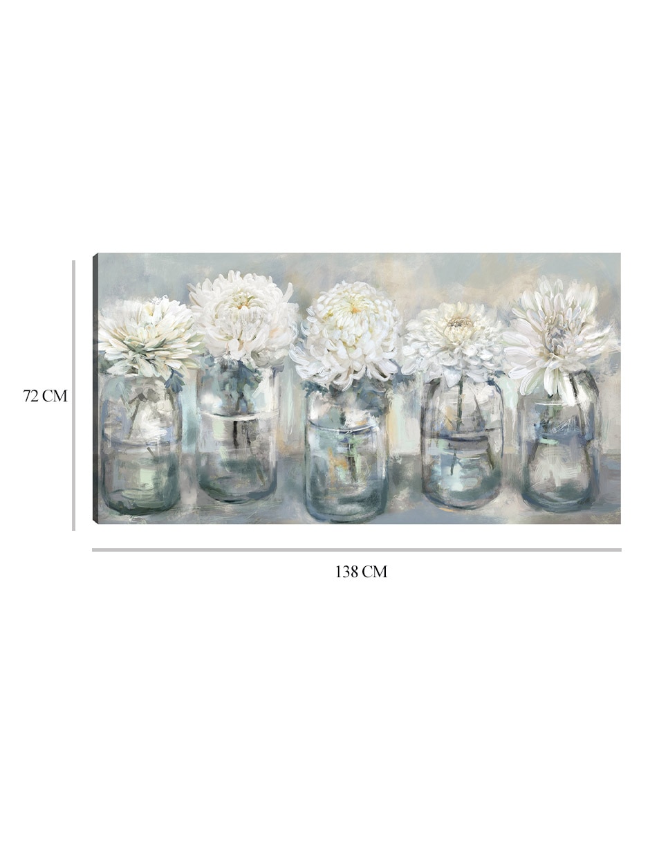 Cuadro decorativo Selecciones frescas técnica mixta Floreros 3