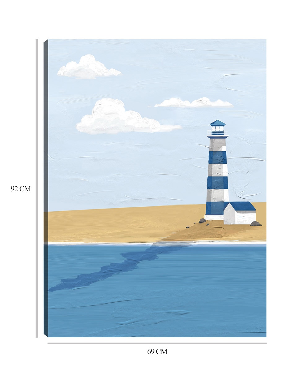 Cuadro decorativo Serie de verano I técnica mixta Faros 2