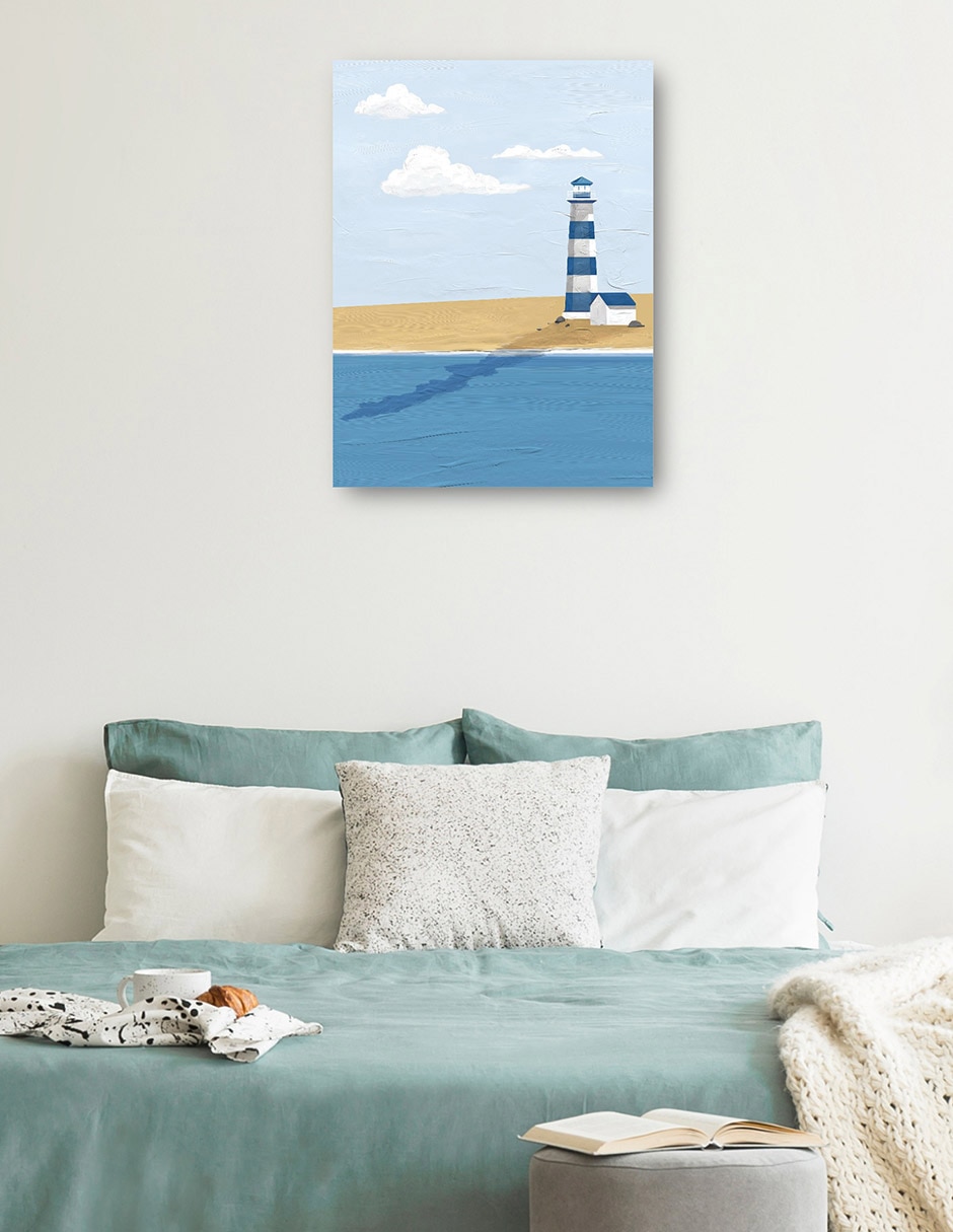 Cuadro decorativo Serie de verano I técnica mixta Faros 3