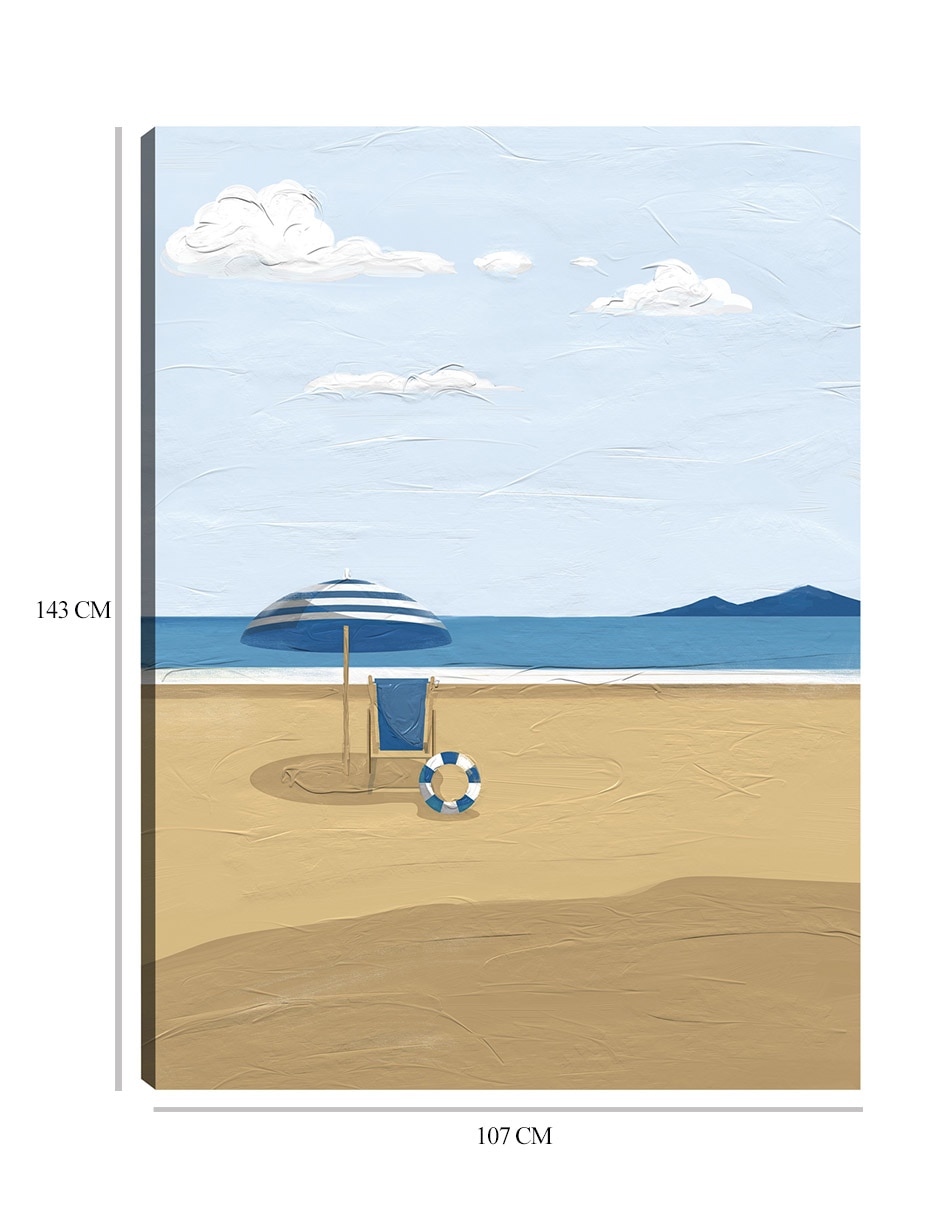 Cuadro decorativo Serie de verano II técnica mixta Playas 2