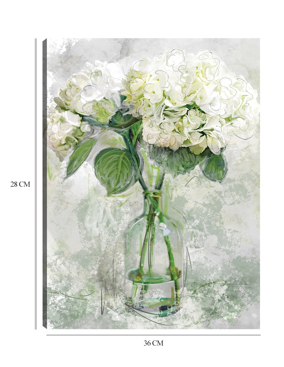 Cuadro decorativo Sencillez técnica mixta Floreros 2