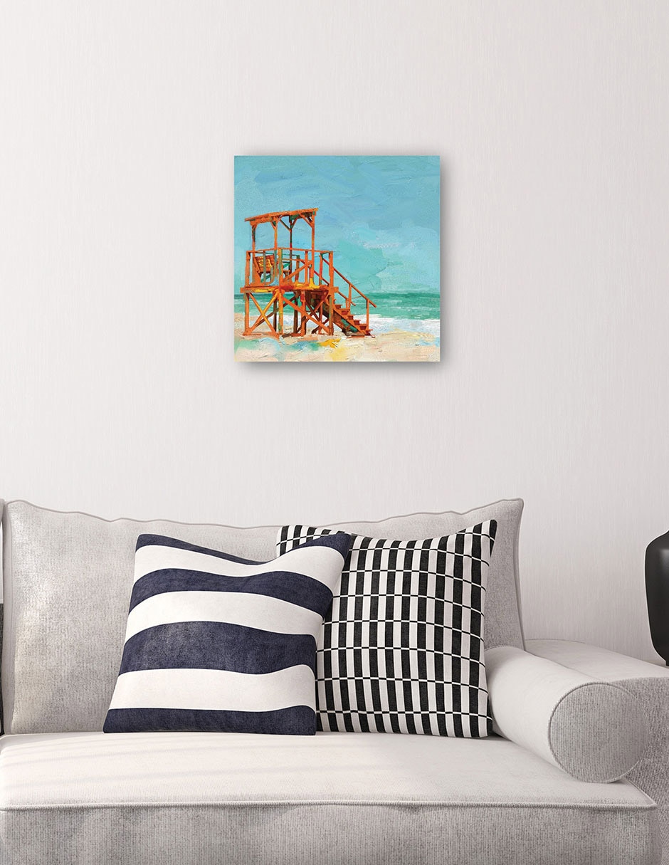 Cuadro decorativo Socorrista técnica mixta Playas 5