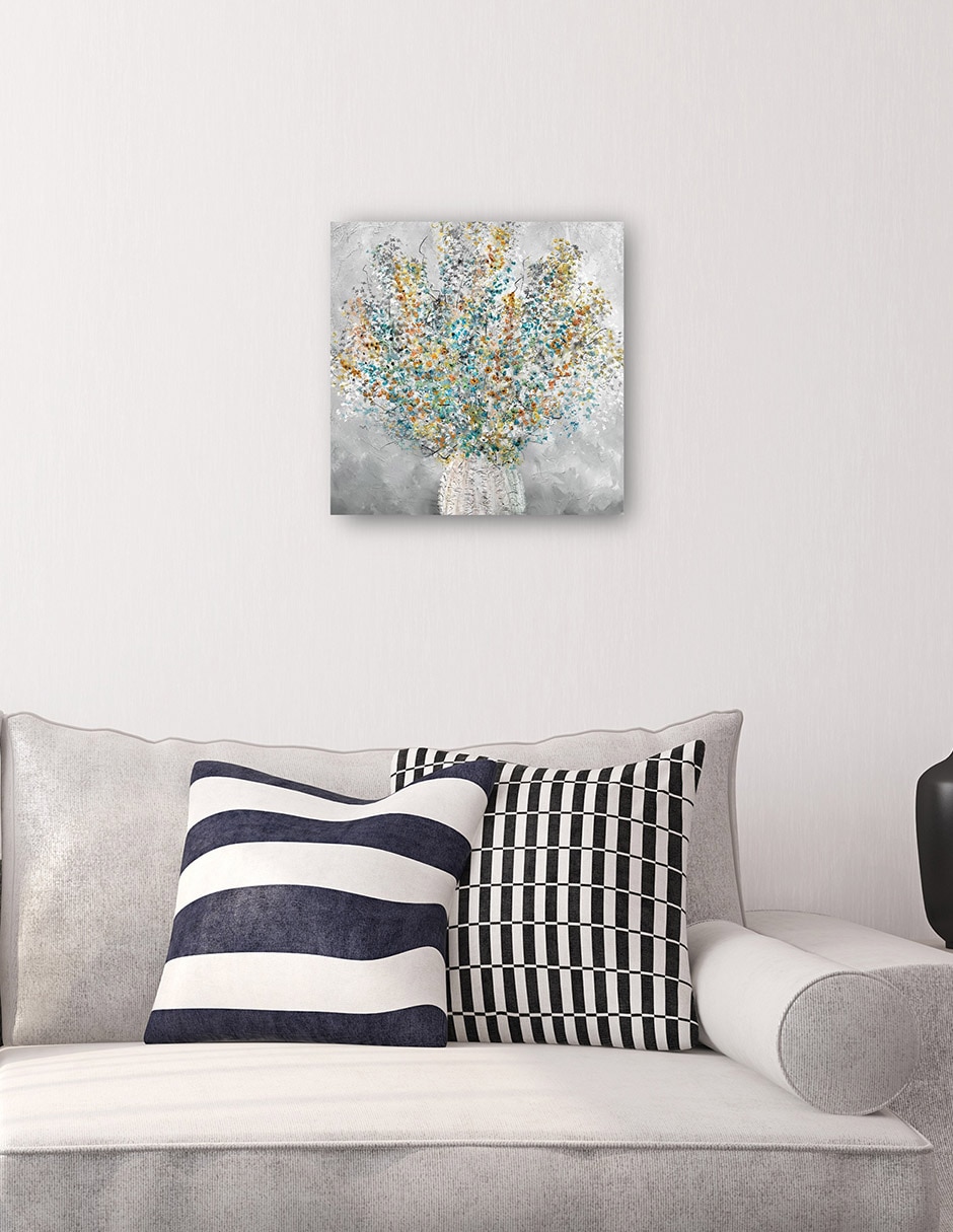Cuadro decorativo Salvaje sobre ti técnica mixta Floreros 4