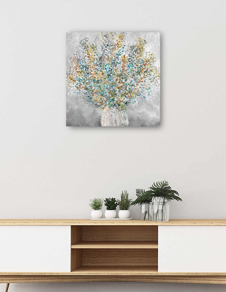 Cuadro decorativo Salvaje sobre ti técnica mixta Floreros 5