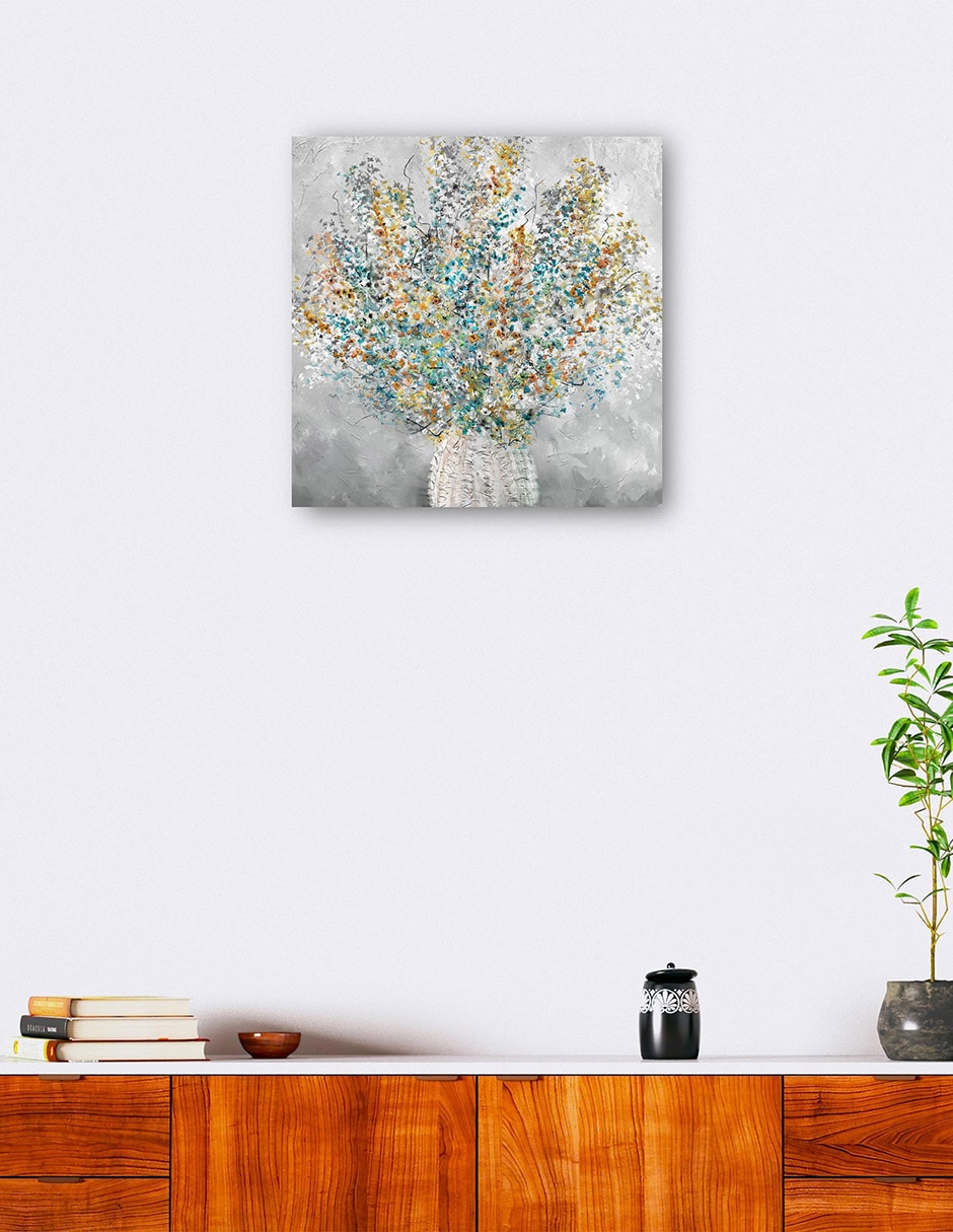 Cuadro decorativo Salvaje sobre ti técnica mixta Floreros 6