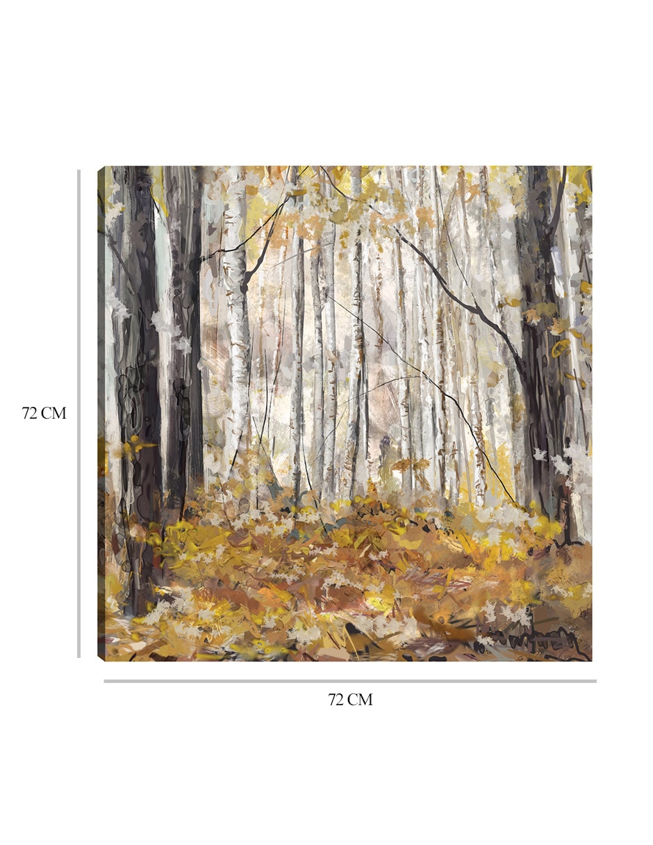 Cuadro decorativo Silencio técnica mixta Bosques 2