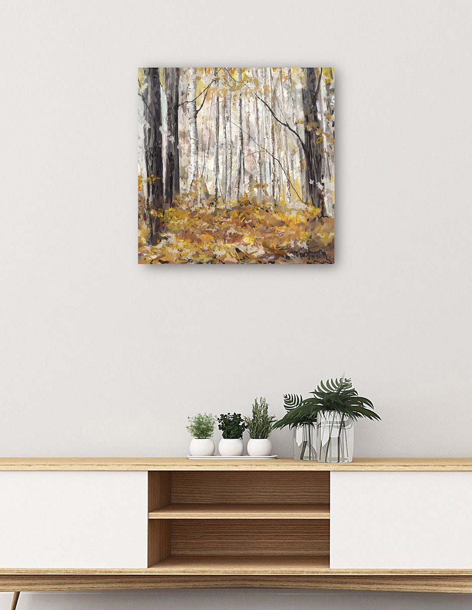 Cuadro decorativo Silencio técnica mixta Bosques 5