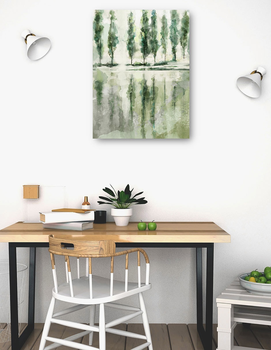 Cuadro decorativo Señales de luz primaveral técnica mixta Lagos 5