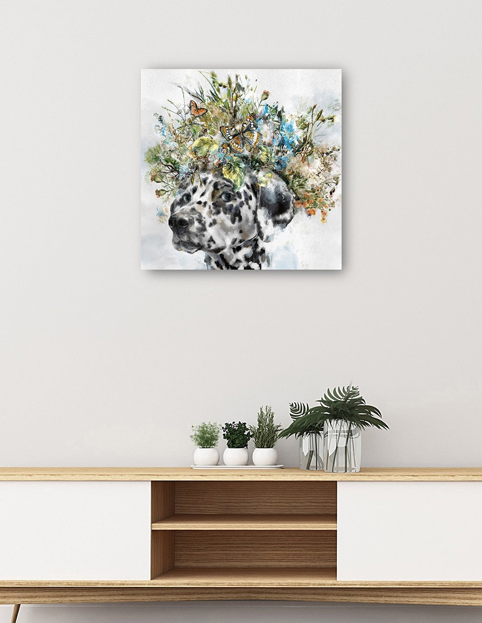 Cuadro decorativo Sabuesos de Tierra IV técnica mixta Animales Domésticos 5