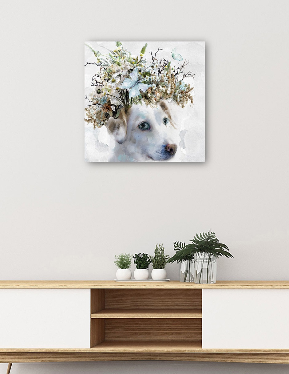 Cuadro decorativo Sabuesos de Tierra III técnica mixta Animales Domésticos 6
