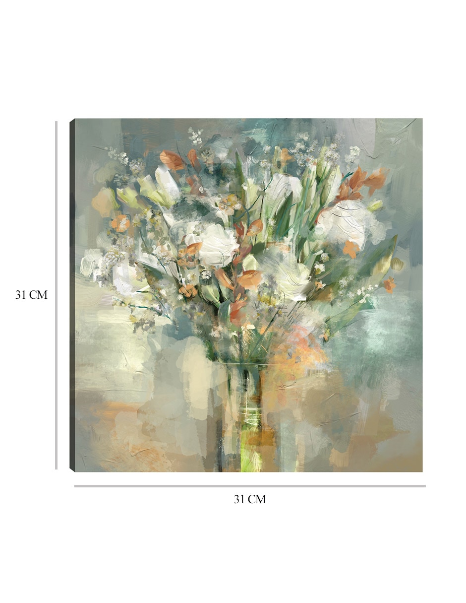 Cuadro decorativo Soho II técnica mixta Floreros 9