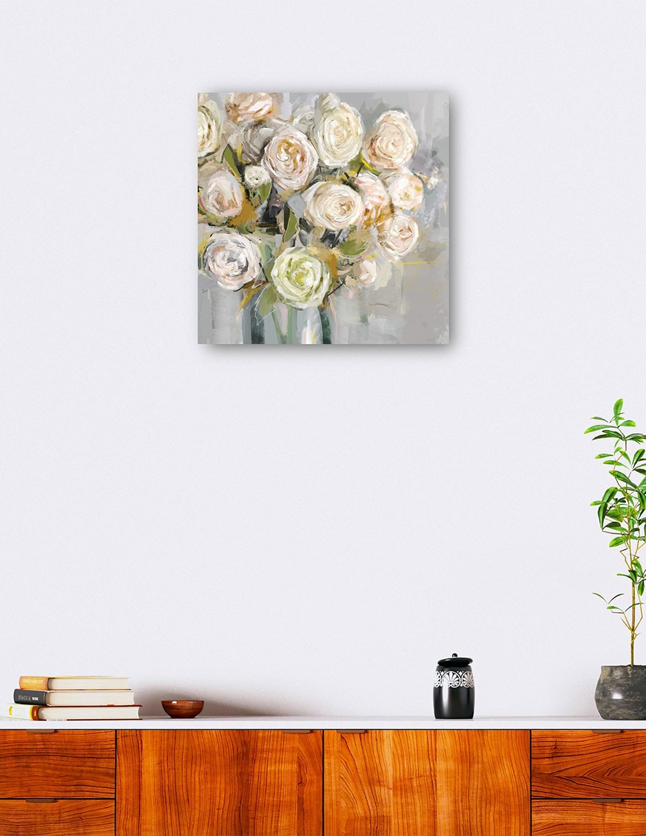 Cuadro decorativo Skylar técnica mixta Floreros 6