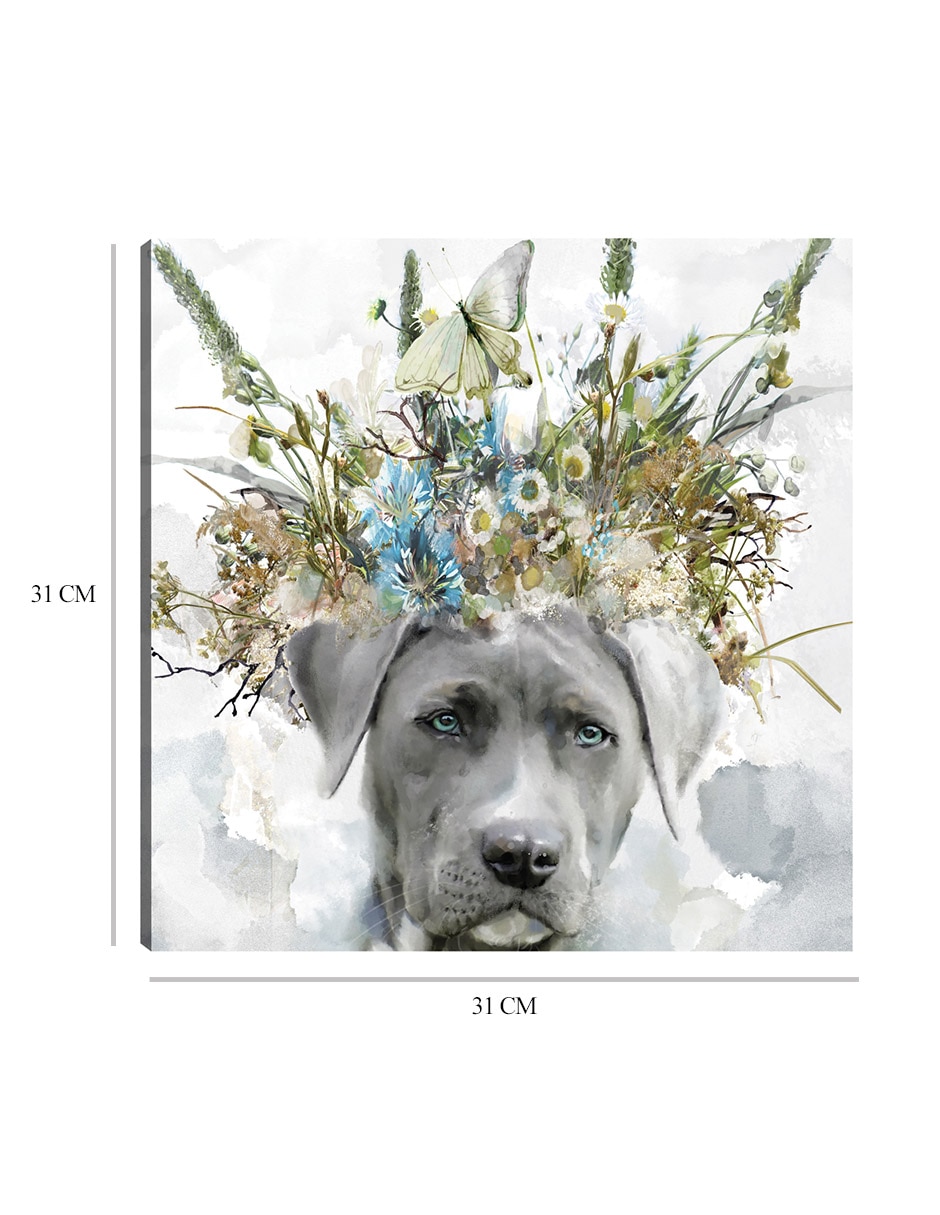 Cuadro decorativo Sabuesos de Tierra II técnica mixta Animales Domésticos 2