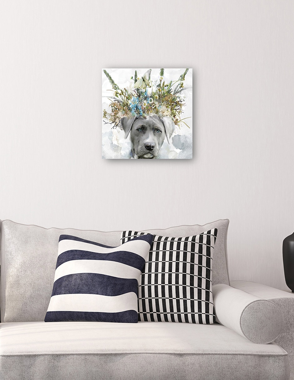 Cuadro decorativo Sabuesos de Tierra II técnica mixta Animales Domésticos 4