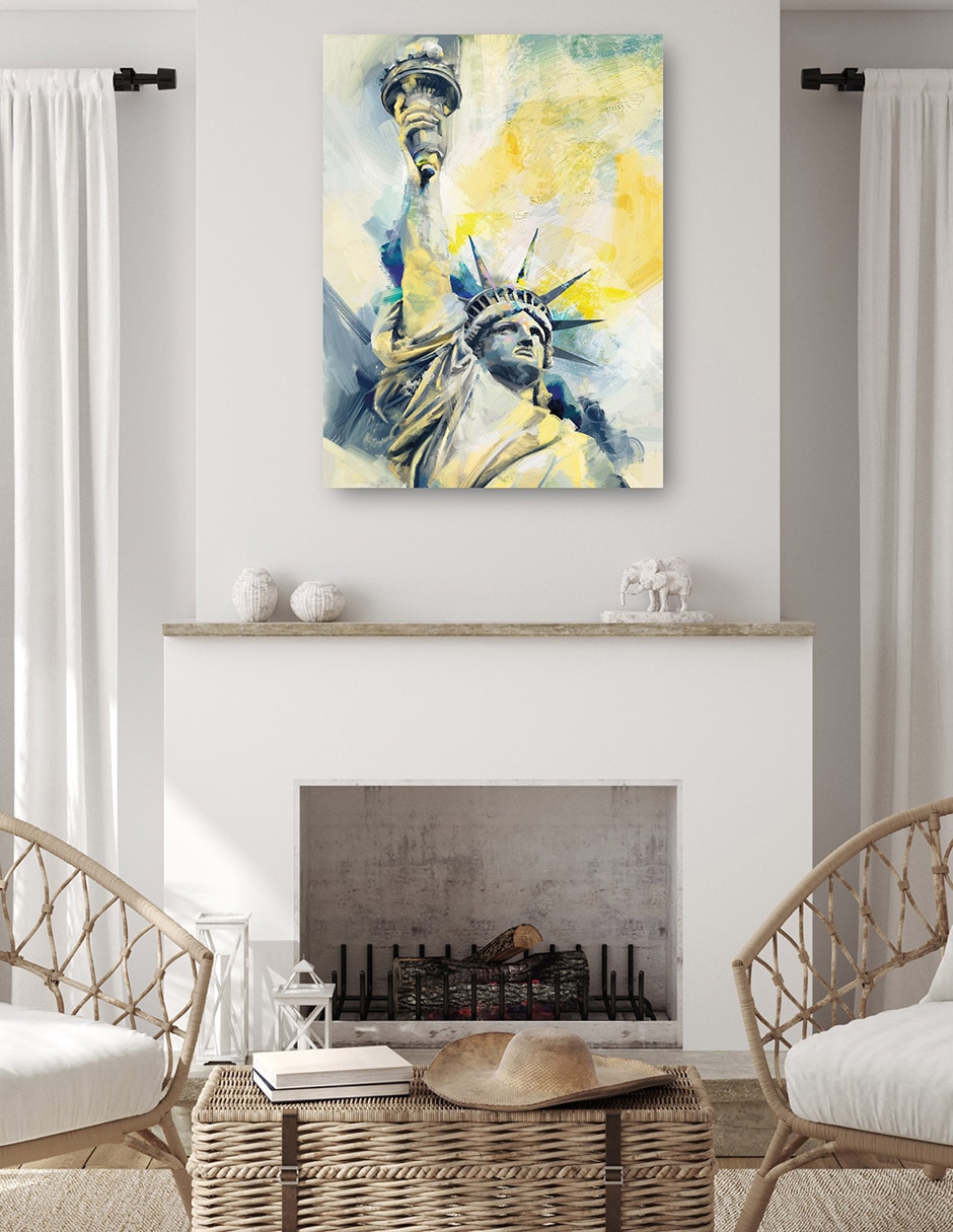 Cuadro decorativo Señorita Libertad técnica mixta Moderno 4
