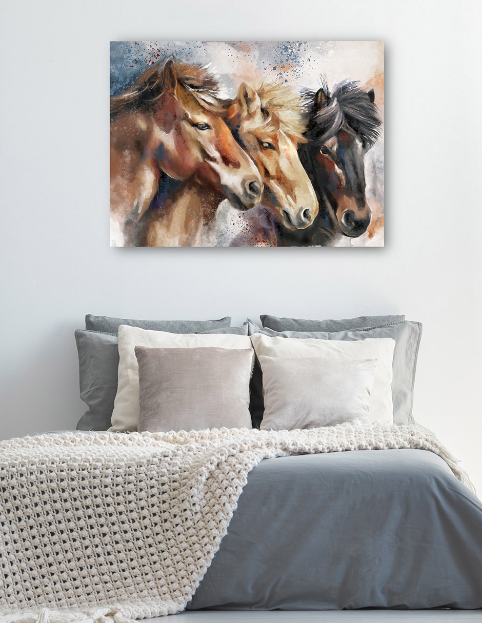 Cuadro decorativo Salvaje de corazón técnica mixta Animales Domésticos 5