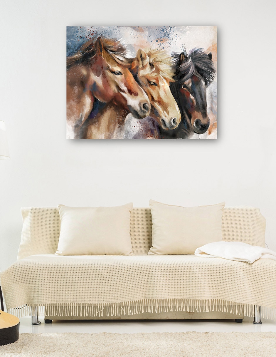 Cuadro decorativo Salvaje de corazón técnica mixta Animales Domésticos 6