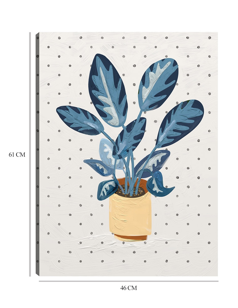 Cuadro decorativo Simple II técnica mixta Macetas 3