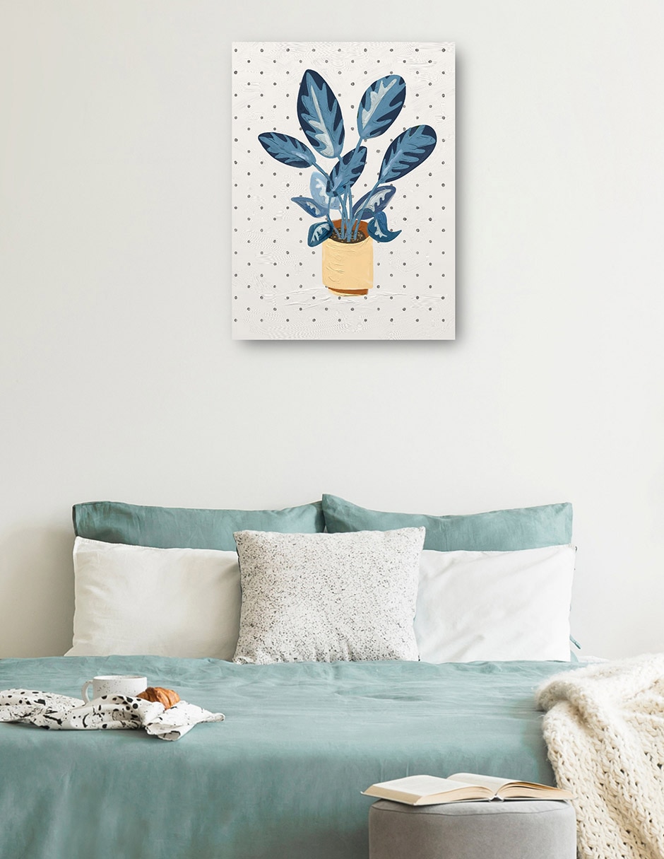 Cuadro decorativo Simple II técnica mixta Macetas 3