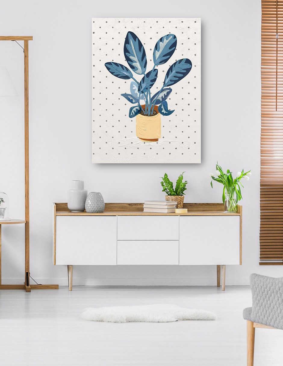 Cuadro decorativo Simple II técnica mixta Macetas 6