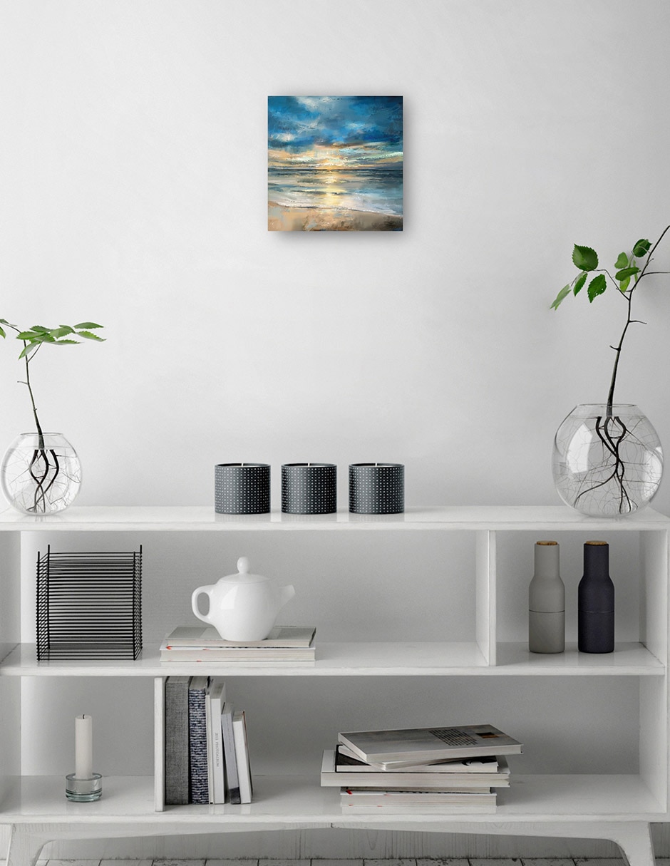 Cuadro decorativo Surf Índigo técnica mixta Playas 2