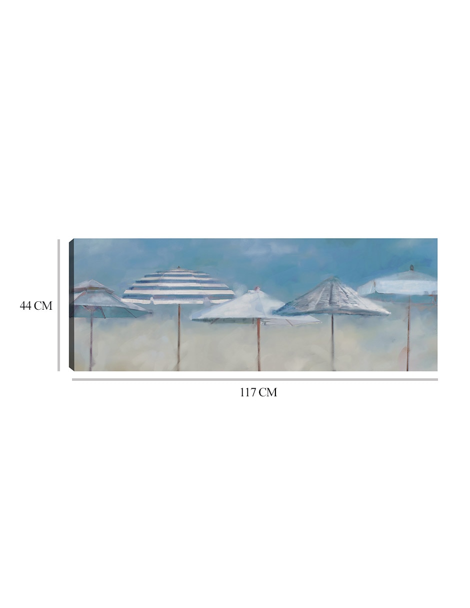 Cuadro decorativo Sombras de verano técnica mixta Playas 7