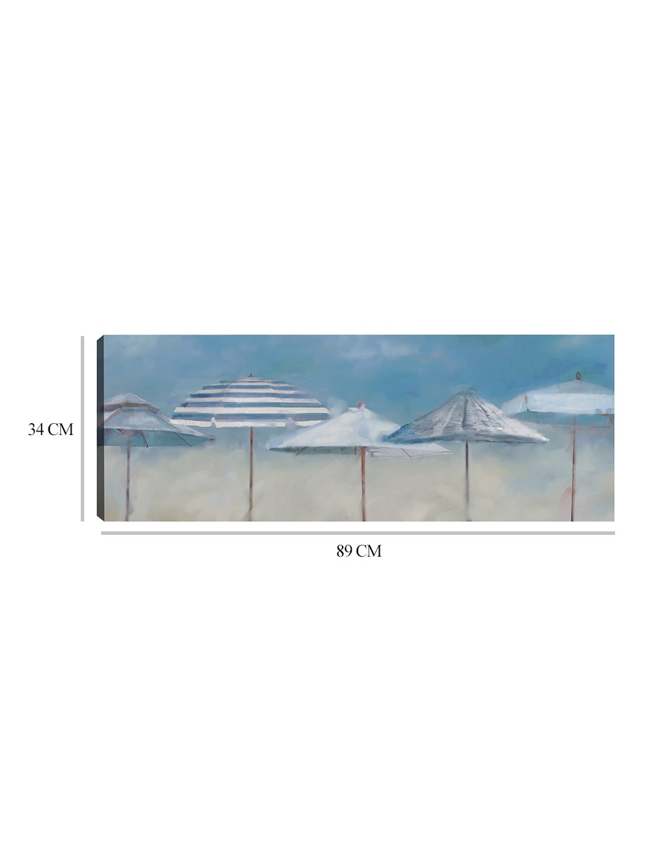 Cuadro decorativo Sombras de verano técnica mixta Playas 2
