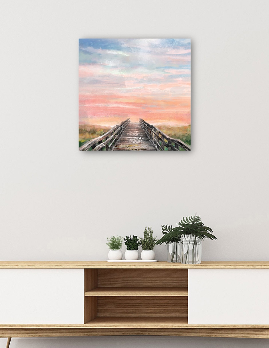 Cuadro decorativo Sorbete horizonte técnica mixta Caminos 5