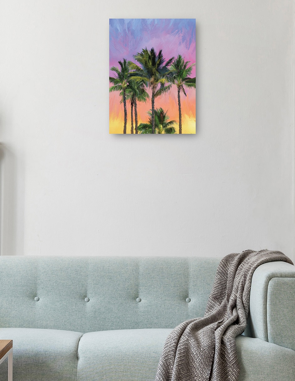 Cuadro decorativo Sorbete atardecer técnica mixta Crepúsculo 3