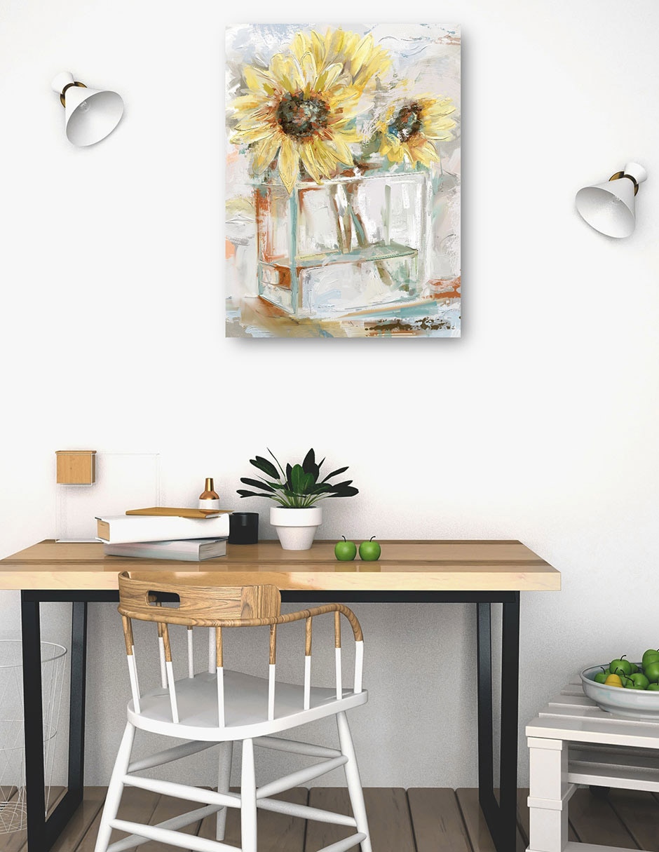 Cuadro decorativo Tournesoles técnica mixta Girasoles 4