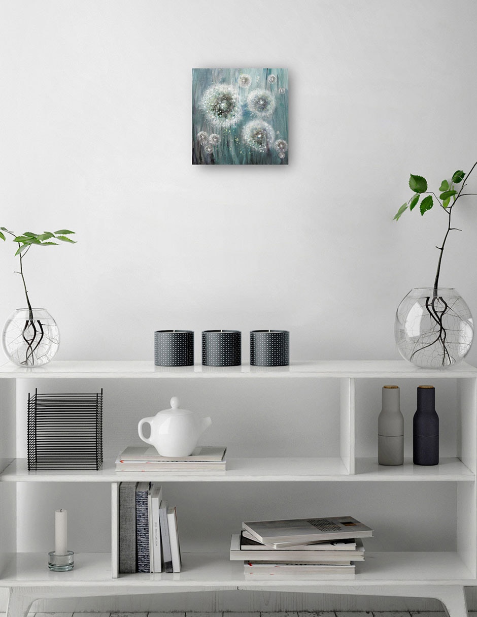 Cuadro decorativo Sueño de diente de león técnica mixta Floración 2